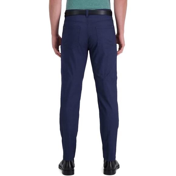 Kenneth Cole Reaction Men's Slim Fit Stretch Casual Pant, Indigo Canvas, 36x30 - Picture 3 of 10